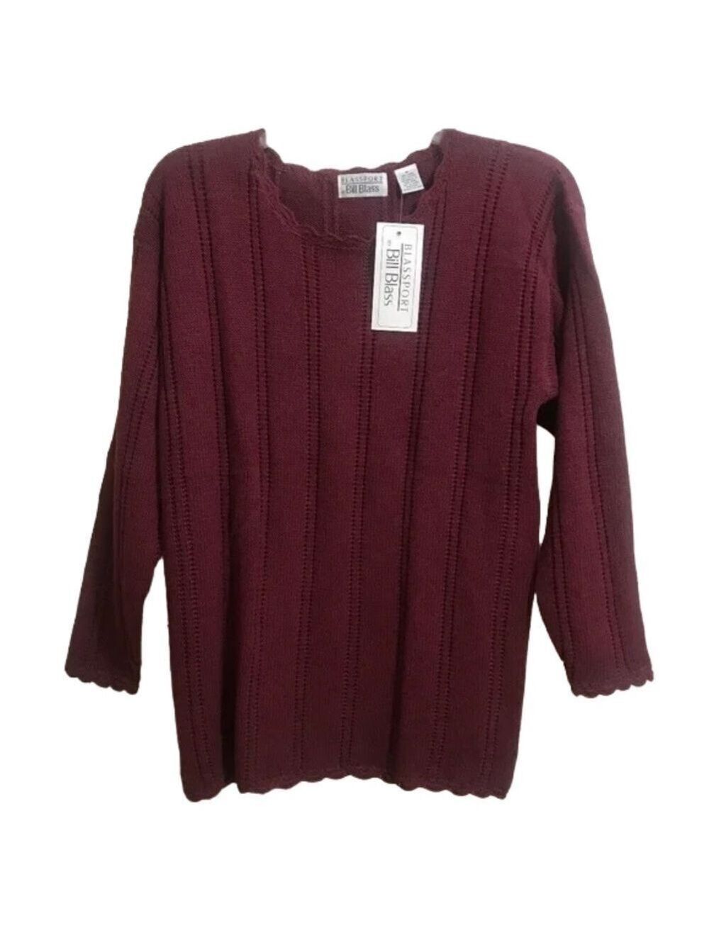 Bill Blass Cotton Blend Sweater NWT SzM